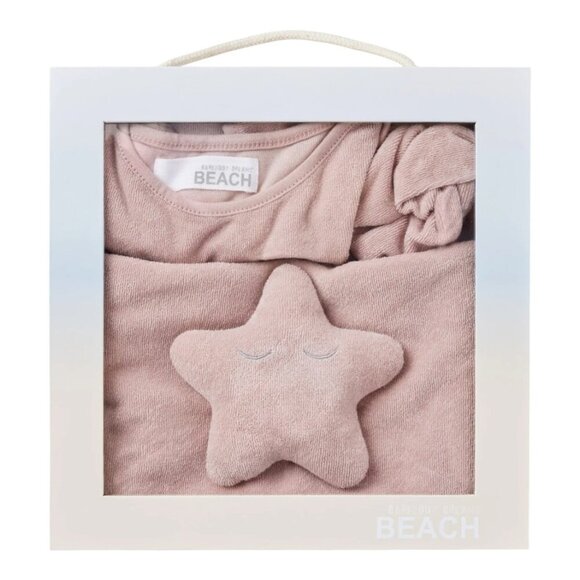 Barefoot Dreams CozyTerry® Bodysuit Baby Bundle Size 18-24 Months Pink Clay NWT - Picture 1 of 7